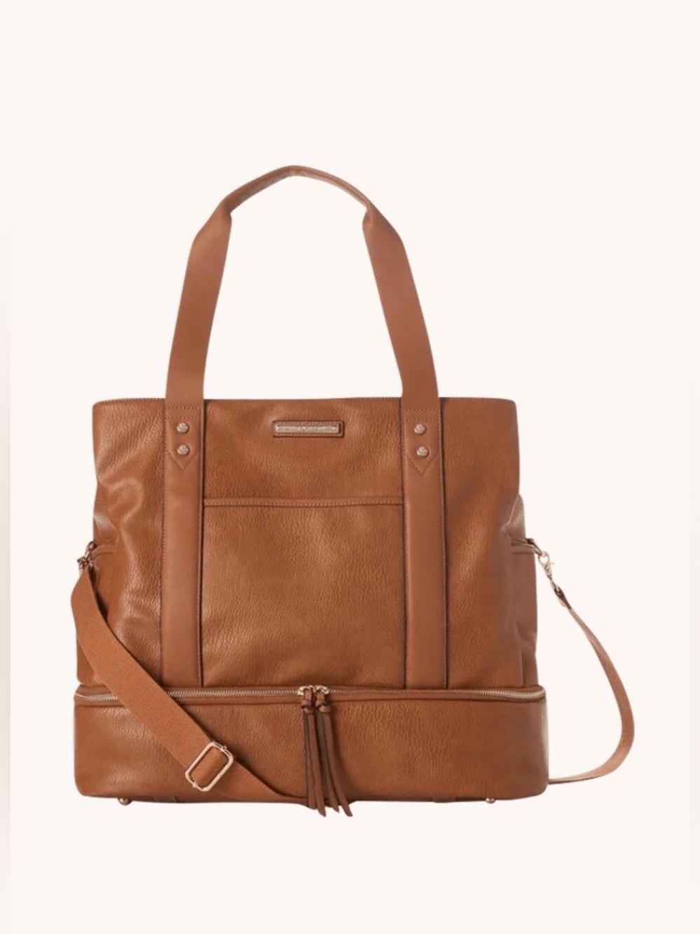 BNWT - Poppy & Peonies Voyageur bag in Cognac - Picture 4 of 14